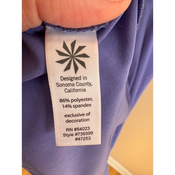 Athleta Periwinkle Purple Casual Sleevless Athleisure Sundress Size 6 TALL - Picture 9 of 12